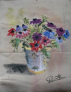 ANEMONES - 1952 - PASTEL. n.e.                400€